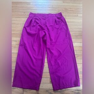 SHEIN Fuchsia Wide Leg Pants